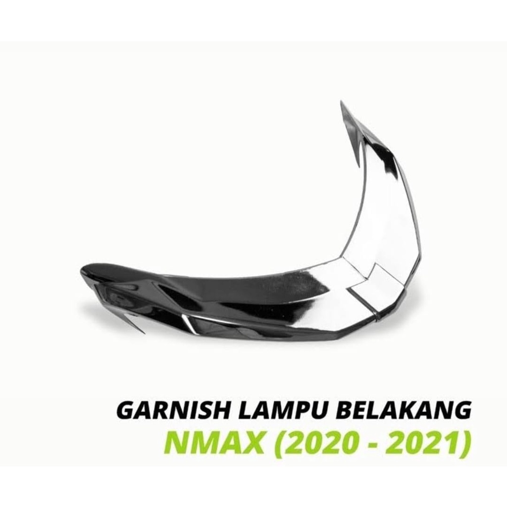 Garnish Lampu Belakang Yamaha All New Nmax 155 (2020 -2021) Black Chrome TGP Aksesoris Motor