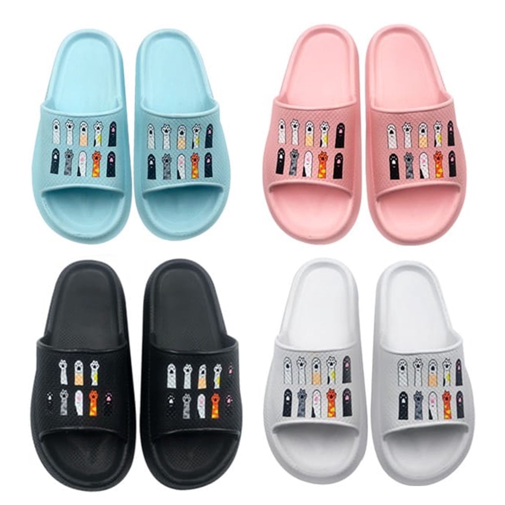 Sandal Slide Wanita / Sandal SLIDE Rumah Bahan EVA Rubber Anti Slip Import V-08J DUA KAKI