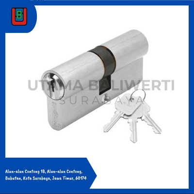 Double Cylinder DEKKSON CYL DC DL 70mm SN / Silinder Kunci Pintu