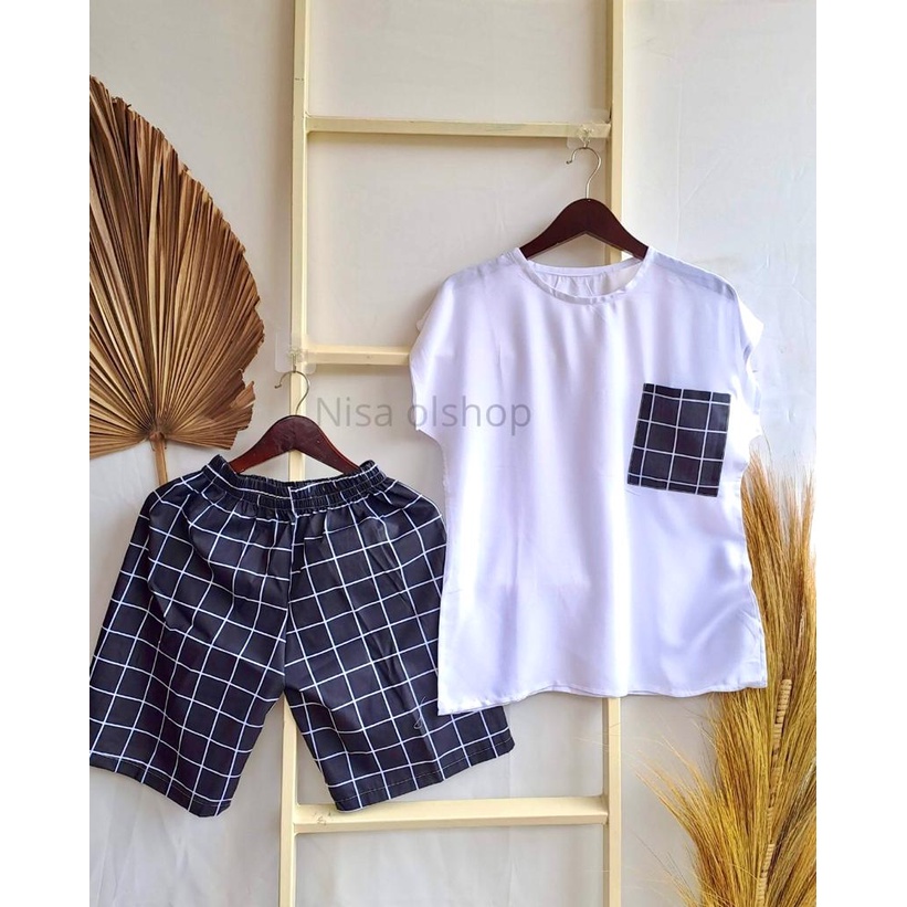 BAJU SANTAI - SETELAN  - BAHAN RAYON - UKURAN M-XL - BAJU TIDUR - PAKAIAN WANITA - BISA COD