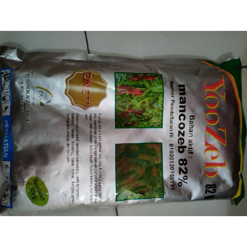 Fungisida Yozeb 82 wp 500gr/ba.mankozeb kuning 82%