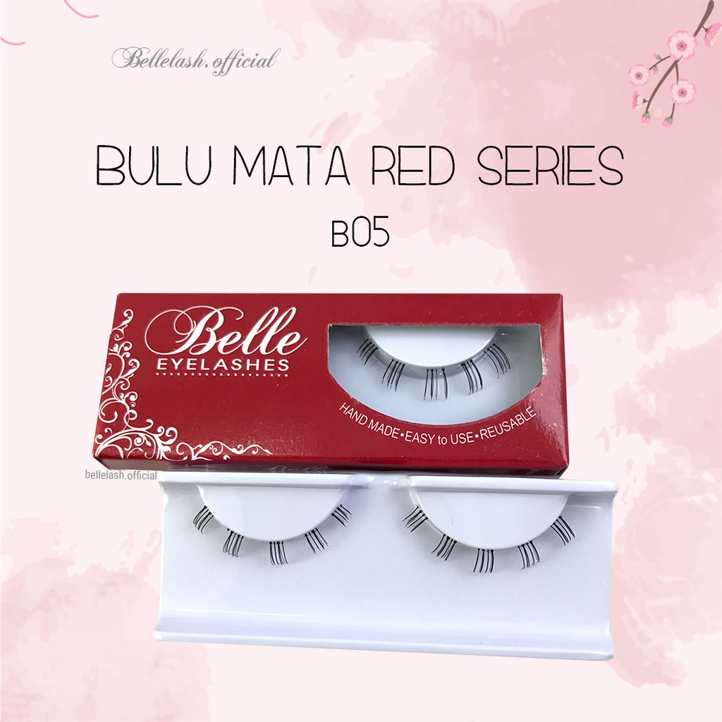 B05 Bulu Mata Bawah Palsu Handmade Natural False Eyelash Eye Lashes Belle Eyelashes LUsinan