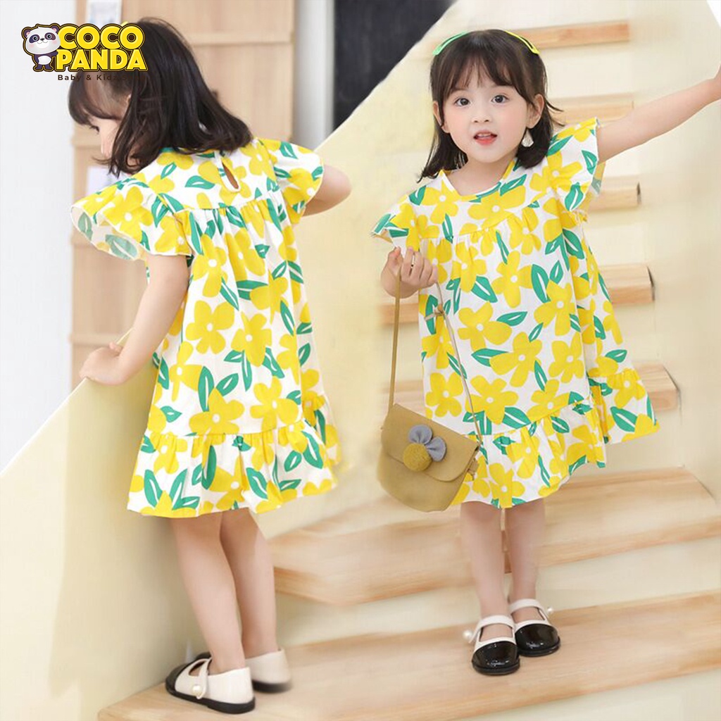 Baju Dress Anak Perempuan/ Summer Playsuit/ Dress Import Korea Kekinian usia 1-7 Tahun