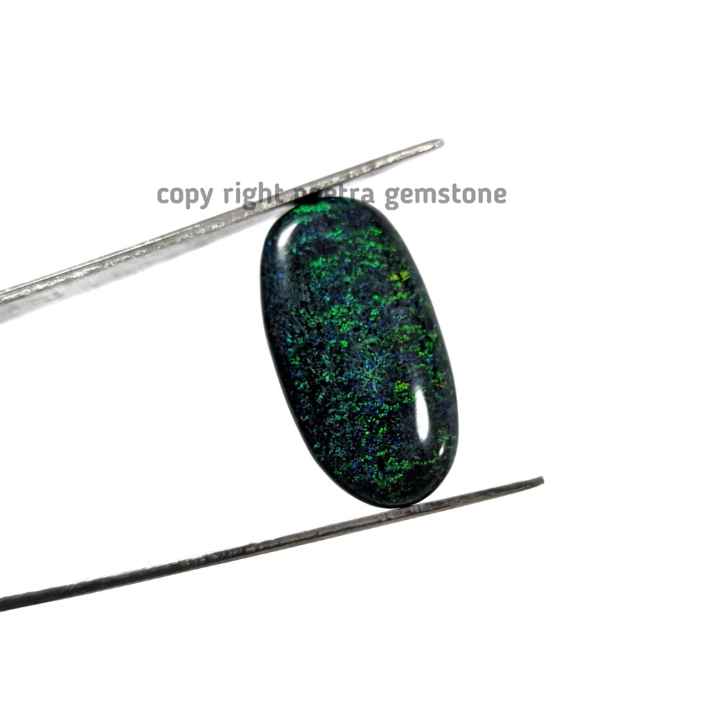 Natural Batu Akik Boulder Matrix Black Opal Andaamoka Australia