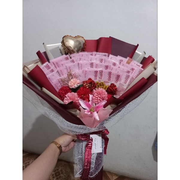 jasa buket bunga, uang dll