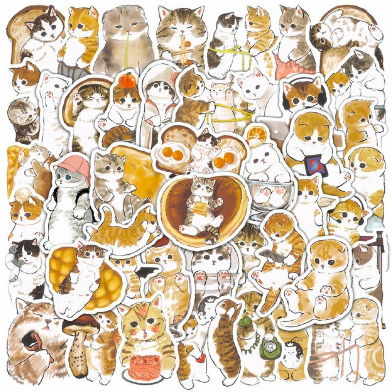 

Stiker Kucing Pack Style 260207- Stiker Aesthetic Keren Imut Laptop, Aksesoris Hp, Anti Air, Motif, Helm, Tumbler, Koper, Kulkas