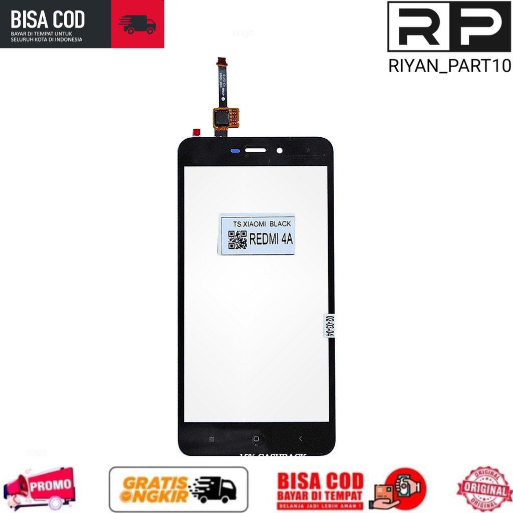 Touchscreen + Lem Oca Xiaomi Redmi 4A Mi-4A / Touch Screen Layar Sentuh Ts Tc Original