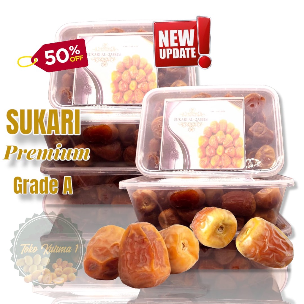 

Kurma sukari madinah 500g [ kemasan box mika ]