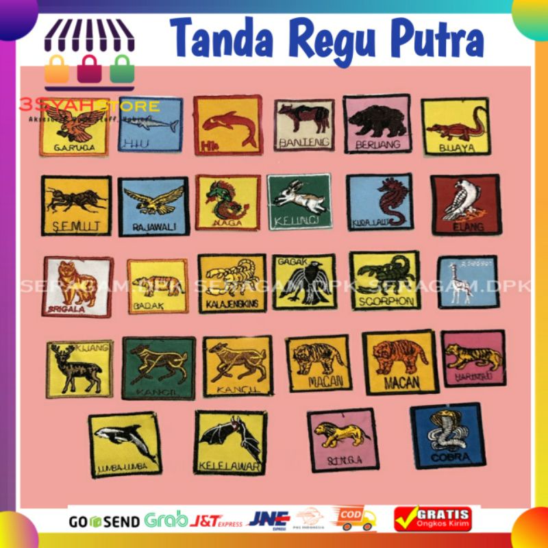 Badge + Bendera Regu Pramuka Penggalang Putra [set]