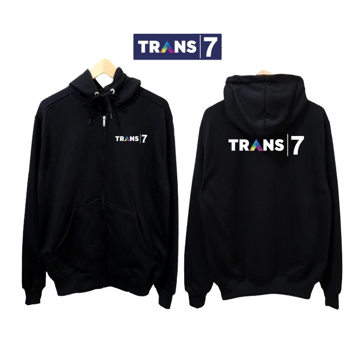 Jaket zipper trans7 premium grosirsweterbandung