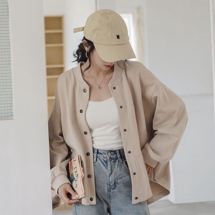 CARDIGAN SWEATER - TWO POCKET CARDIE OUTHER WANITA OVERSIZE - OUTER