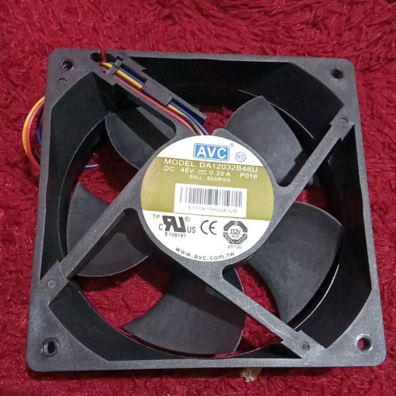 Cooling Fan/kipas pendingin elektronik AVC DC48V Dimensi 12x3cm