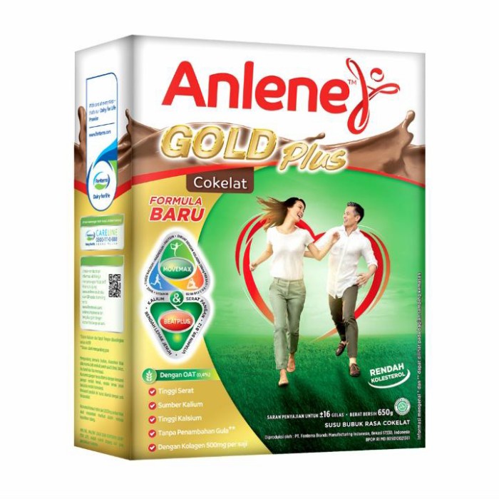 

Anlene Gold Plus Coklat 650 Gr - Gold 5X