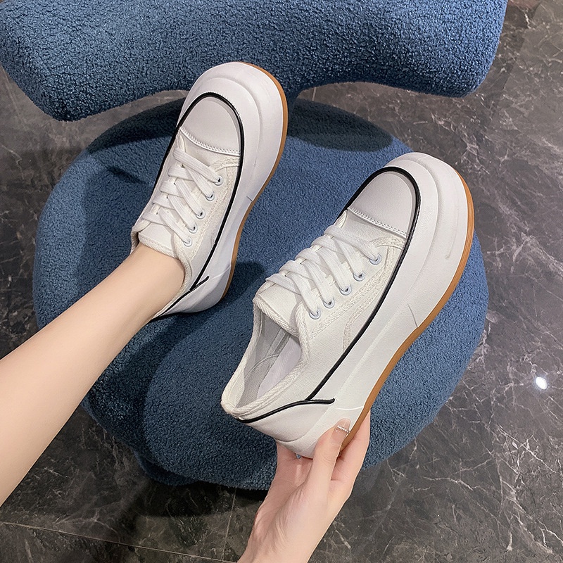 COD POS 1003 Sepatu Sneakers Kanvas Wanita Sepatu Casual Kekinian