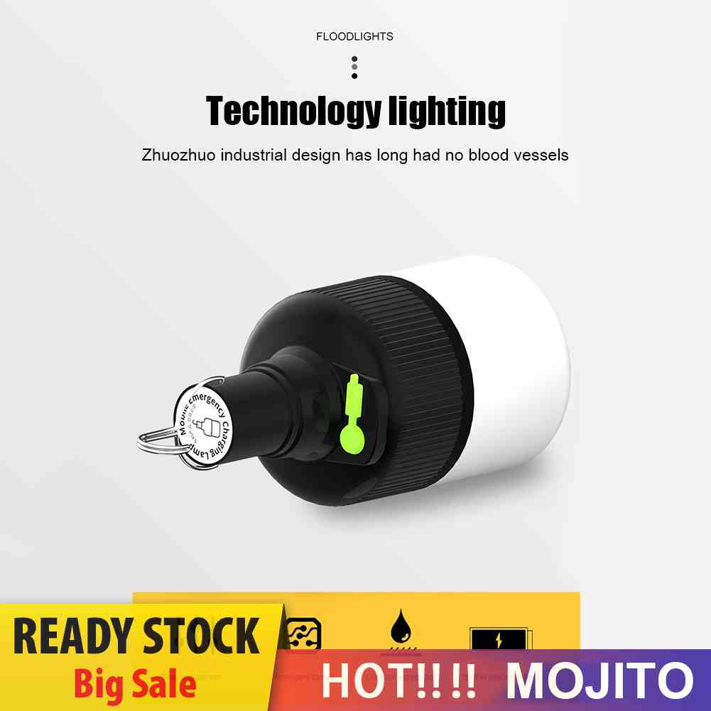 Lampu Bohlam Gantung LED Portable Dengan Kait USB Rechargeable Untuk Camping / Darurat