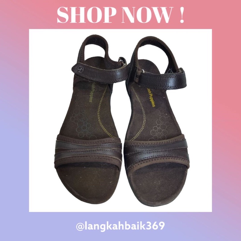 SALE Cuci Gudang Sepatu Wanita Sandals Original Hush Puppies Athos PROMO 100%