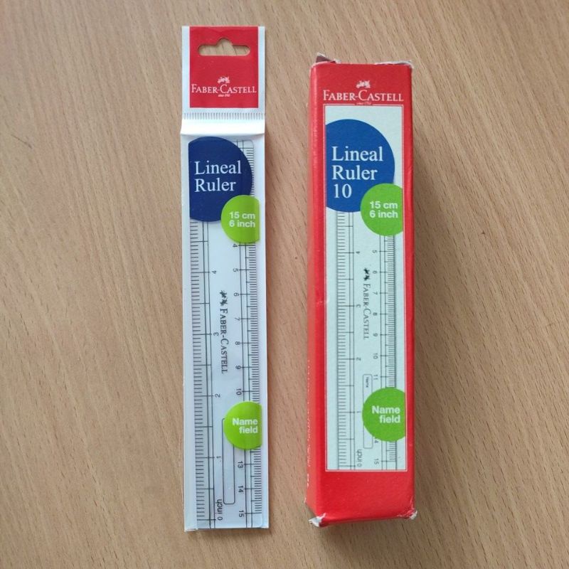 

Penggaris / Mistar 15 cm Faber Castell 170640 Mst Scala 15 cm