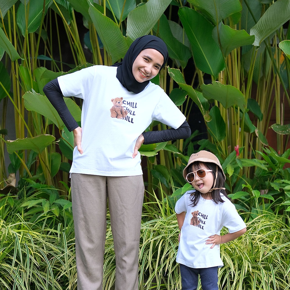 KAOS COUPLE KELUARGA / FAMILY TEE (KAOS COUPLE IBU ANAK) WHITE - KAOS IBU