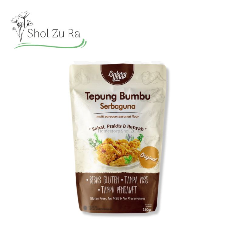 

Tepung Bumbu Serbaguna Non MSG 150gr - Ladang Lima | Tepung Bumbu Gluten Free