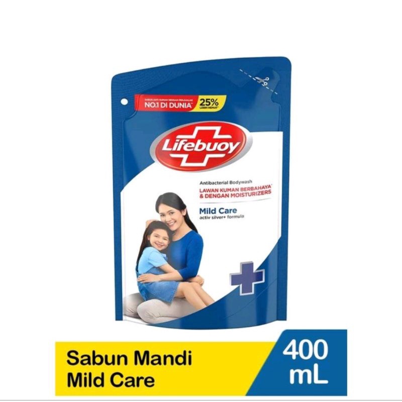 LIFEBUOY Sabun Mandi ANTIBACTERIAL BODY WASH - SABUN CAIR LIFEBUOY 400 ML / SABUN MANDI LIFEBUOY / Lifebouy refill cair total 10 / Sabun mandi Anti Septik