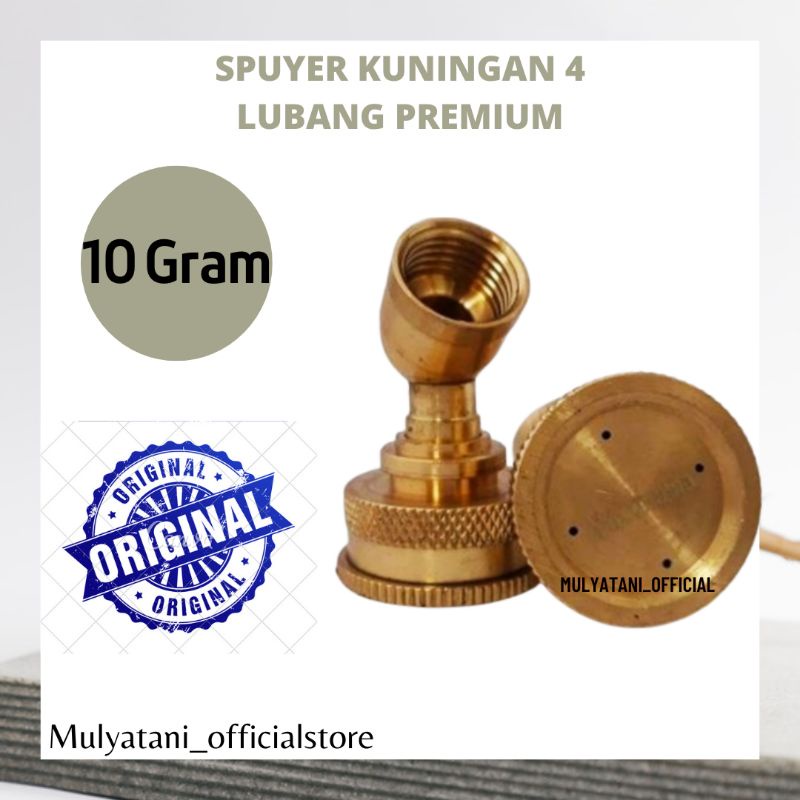 Nozzle Sprayer Elektrik Spuyer Taiwan Hiu Kabut Kuningan 4 Lubang Premium