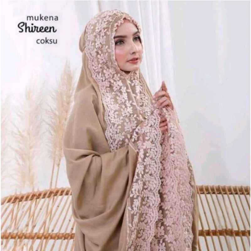 Mukena Rayon SHIREN JUMBO Mukena Dewasa Mewah Renda Putrimalu