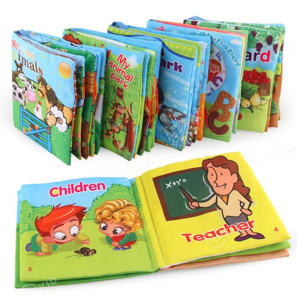 NIUKID SOFT BOOK BUKU BANTAL EDUKATIF BUKU CERITA MAINAN BAYI BAHAN KAIN