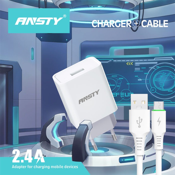 TC ANSTY C-005 - ADAPTER - CASAN - CHARGER 2.4A STABLE CHARGING