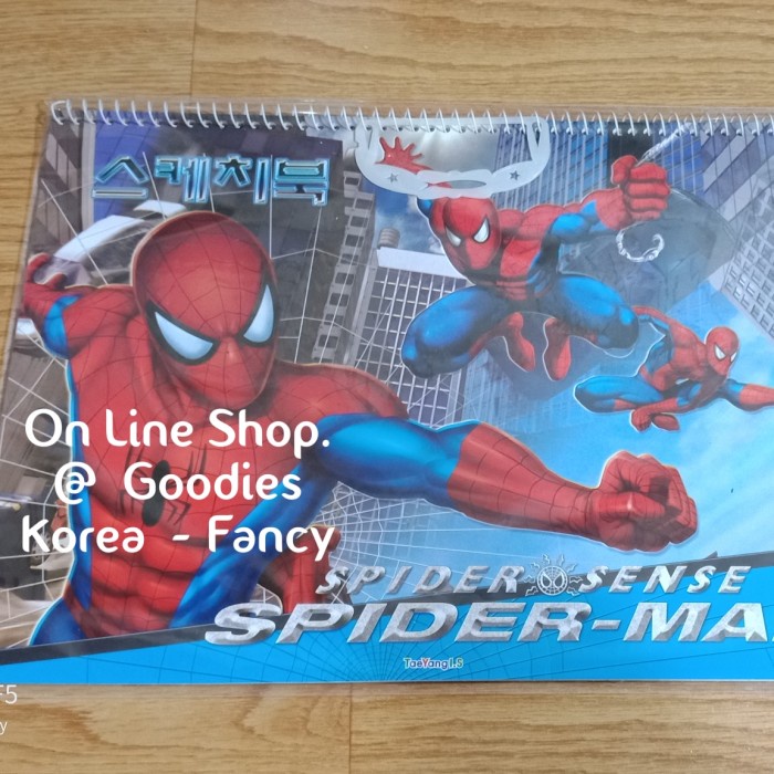 

Wow Buku Gambar Spiral Sketch Book Spiderman Ori Korea Ready Stock Terlaris