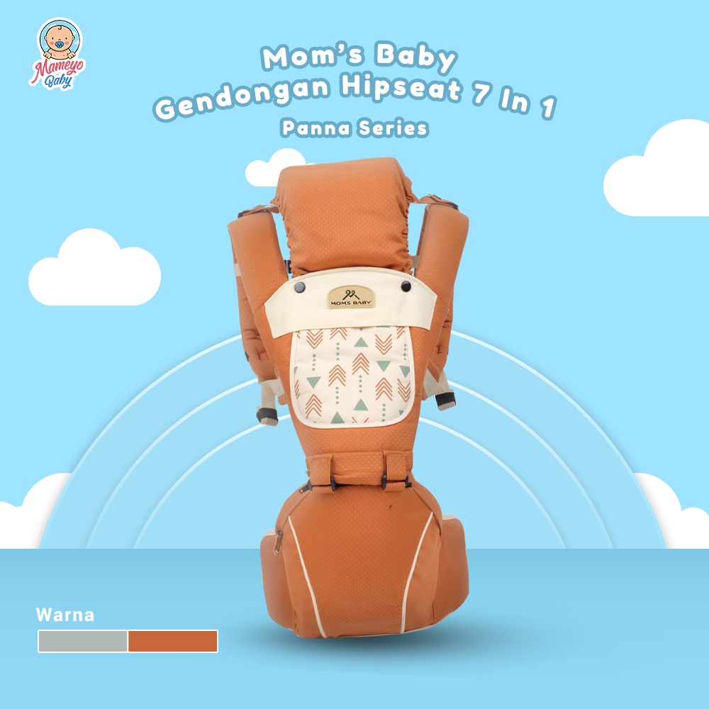 Gendongan Hipseat 7 In 1 Panna Series - MBG2032 By Mom's Baby