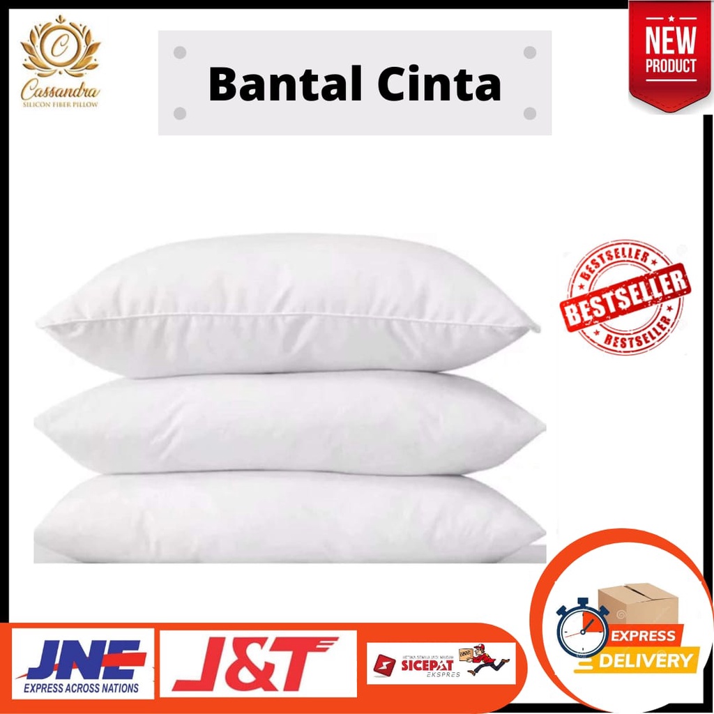 Bantal Cinta Jumbo Panjang Silikon Putih Polos