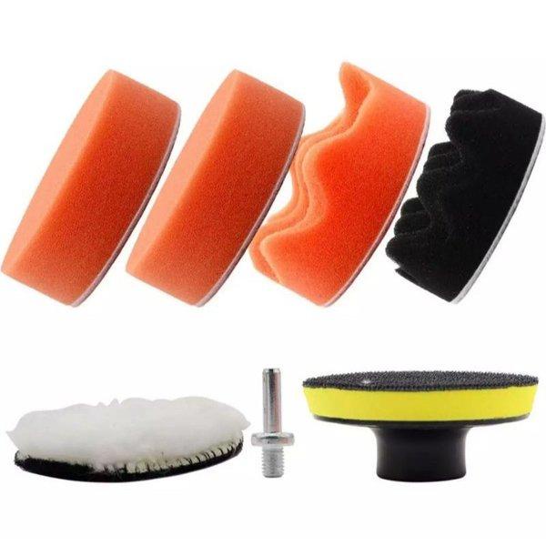 Alat Busa Spon Poles Mobil Motor Pad Velcro Plus Drill Adapter M10