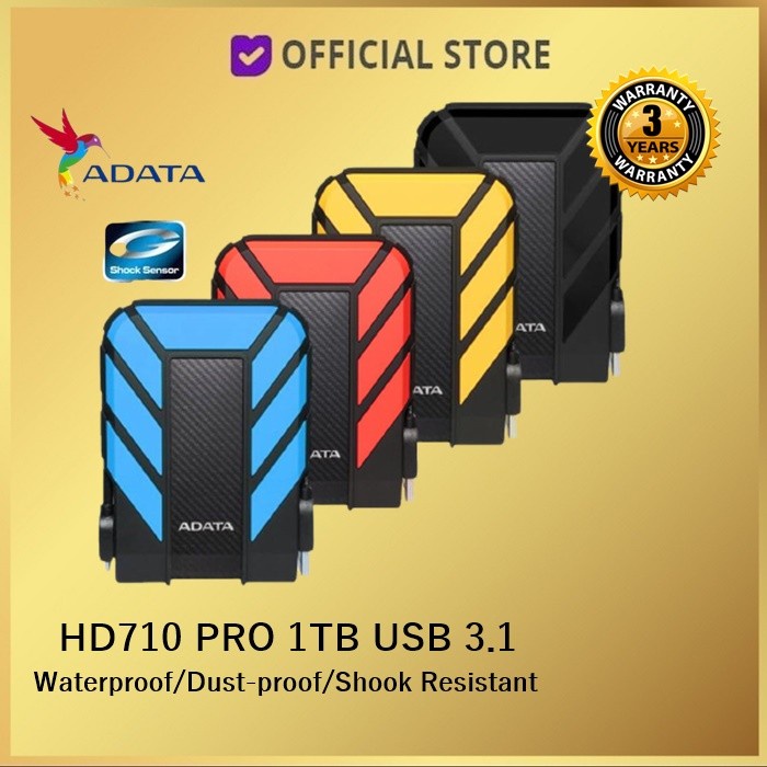 Hard Disk Adata Hd710 Pro 1Tb : Hardisk Eksternal External Antishock Waterproof