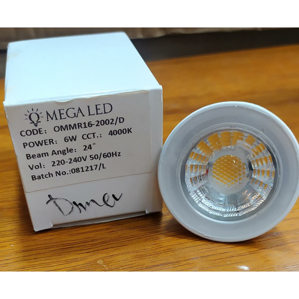 LAMPU LED MR16 HALOGEN 6W OMEGA DIMMER 220V
