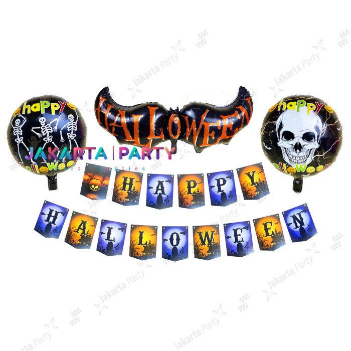 Paket Dekorasi Halloween #10 / Paket Set Balon Halloween