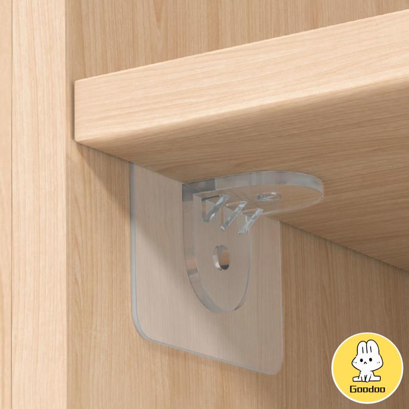 Self-adhesive Wall Hanging Hook Free Punch Sticker Transparan Hiasan Dinding Rumah Tangga Hook -Doo