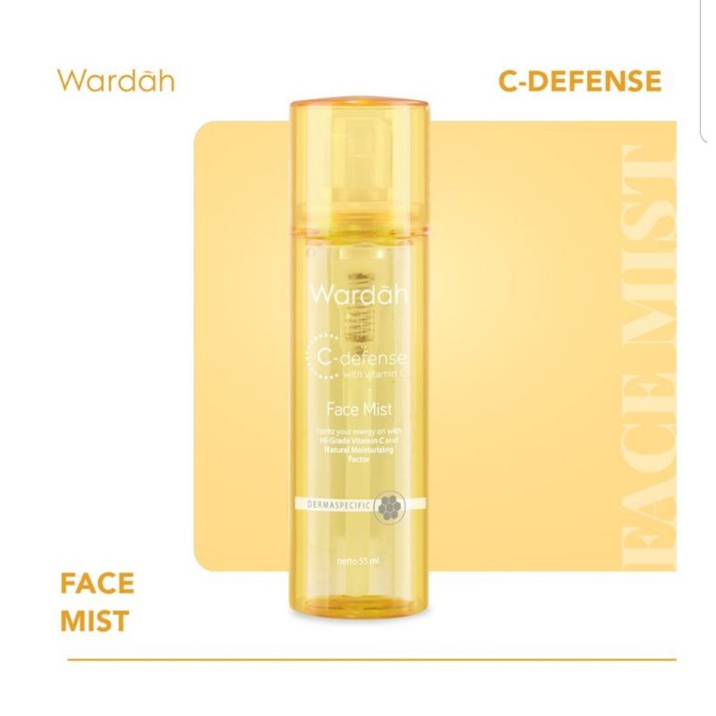 Wardah C- Defense With Vitamin C Face Mist - Wardah Face Mist C Defense - Wardah C Defense Face Mist