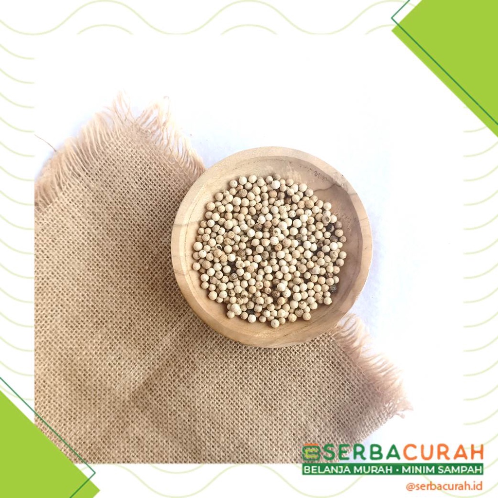 

Lada Putih Biji Merica | 100 gram | Kemasan Kertas