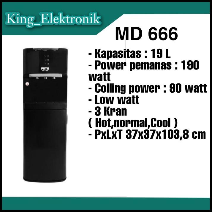 Water Dispenser Mito Galon Bawah Mito Md-666/Md666/Md 666 Original