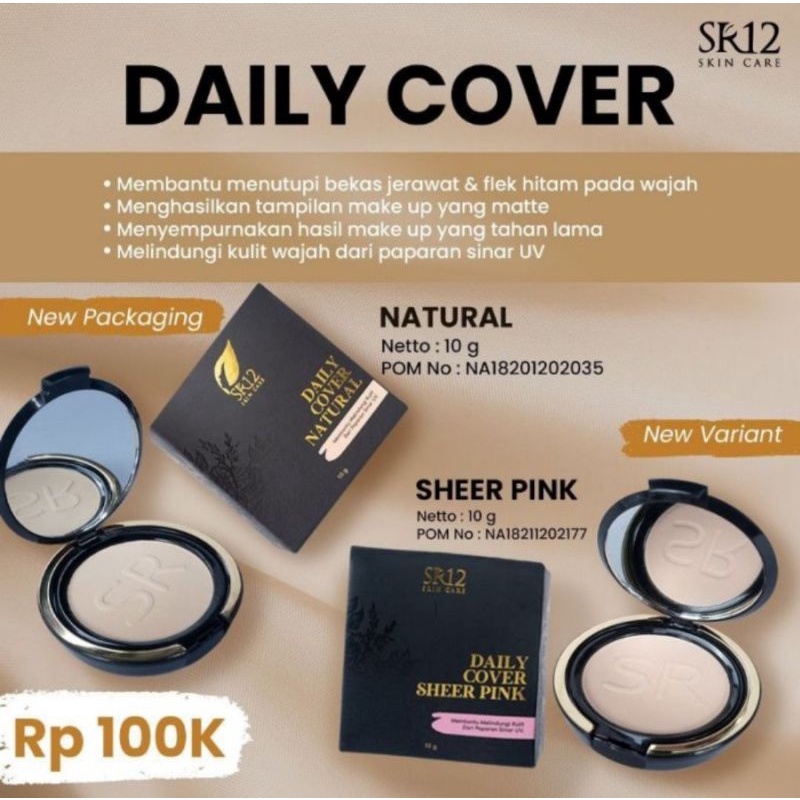 Jual Bedak anti luntur SR12 Dayli Cover | Shopee Indonesia
