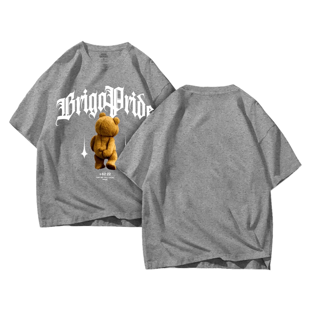 Kaos Oversize Print DTF Beruang PRIDE II BRIGO Kaos Oversize Beruang PRIDE II Kaos Jumbo Size Pria &amp; Wanita