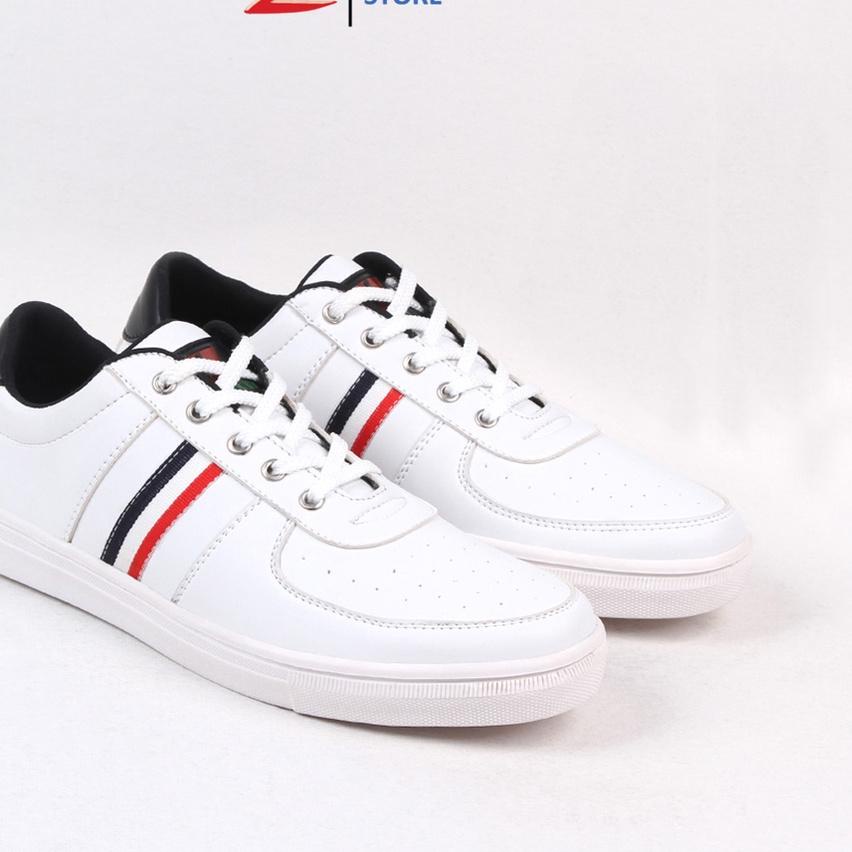 NEW PRODUCT  6.6 Zeintin - Sepatu Sneakers Putih Pria Cowok Casual Series BJ Saptu Kasual Laki Laki 