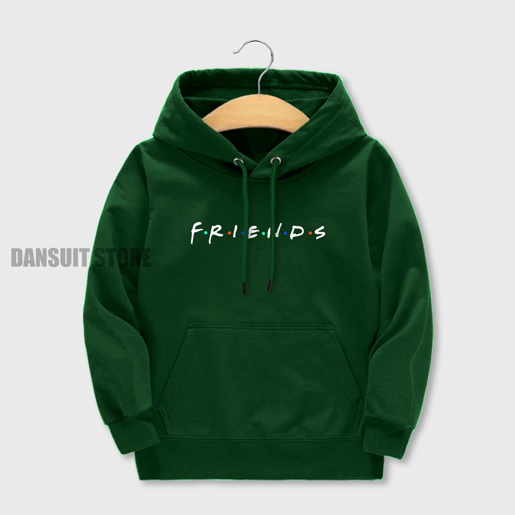 Sweater Hoodie Anak Laki-laki/Perempuan Usia 4-13 Tahun Hoodie Anak Motif FRIENDS Terbaru Bahan Tebal Harga Termurah