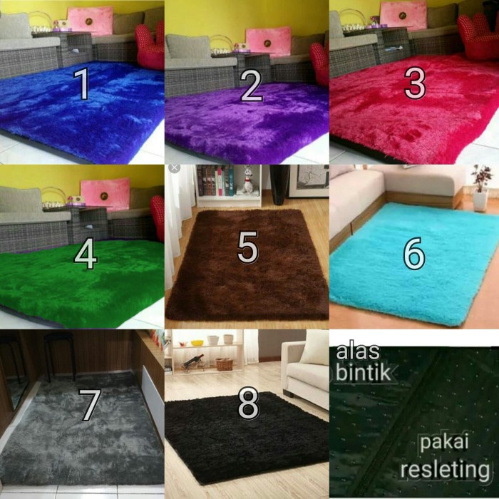 KARPET BULU Karpet Bulu Busa Empuk Rasfur Uk 150x100x3cm anti slip berkualitas tebal karakter jumbo 