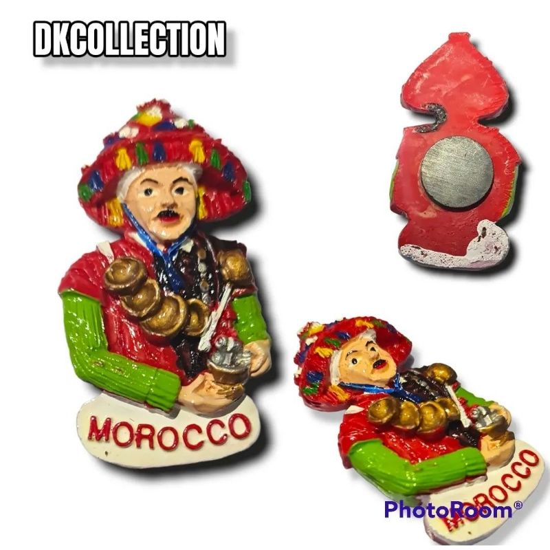magnet kulkas morocco souvenir tempelan kulkas maroko