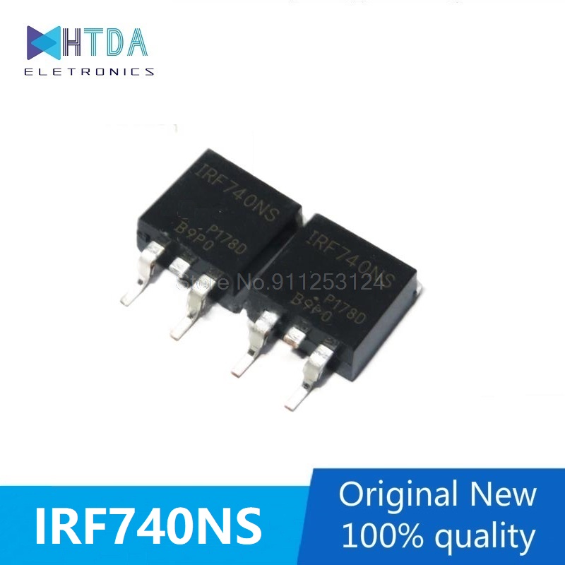 6pcs/lot/irf740ns IRF740S TO-263 F740S 10A/400V Dalam Stok 新Pjg