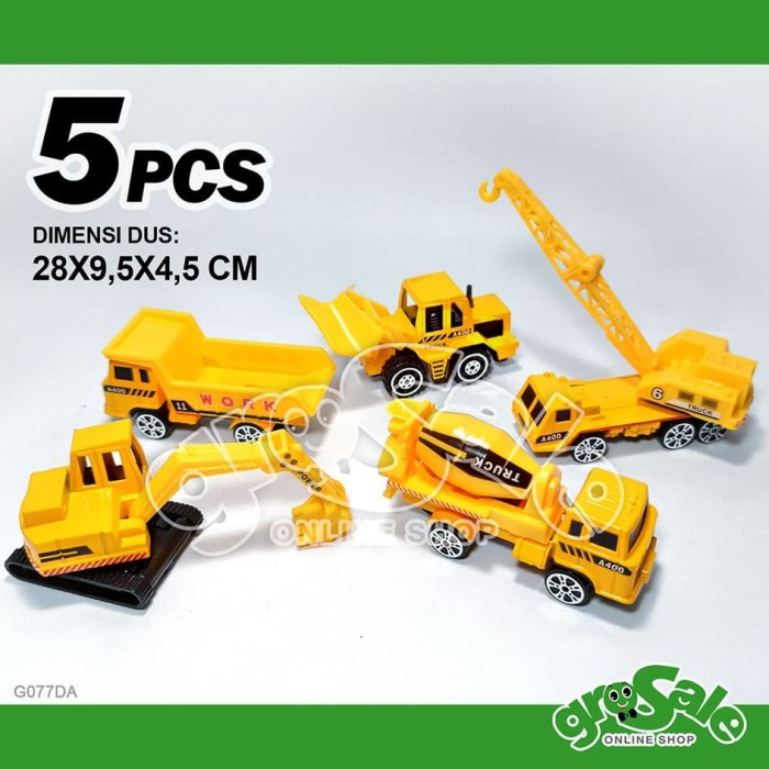 Lucu Truk Konstruksi Diecast Set Mobil Alat Berat Car Truck Miniatur Toys Bagus