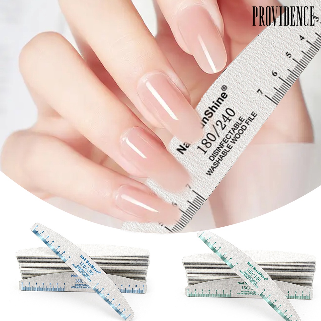 Providence 5Pcs / Set Alat Kikir Kuku Multifungsi Bahan Kayu Untuk Manicure / Nail Art