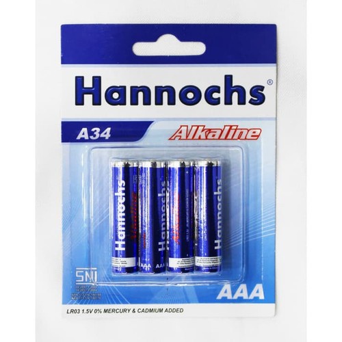 HANNOCHS Batu Baterai Alkaline AA AAA 1.5V Tahan Lama High Quality