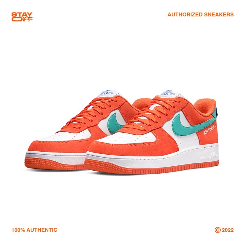 Nike Air Force 1 Athletic Club - Orange / Turquoise